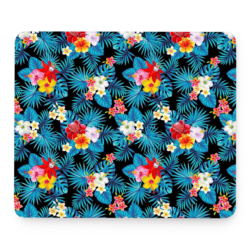 Turquoise Tropical Hawaii Pattern Print Mouse Pad