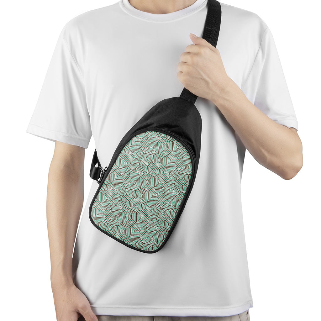 Turtle Shell Pattern Print Chest Bag