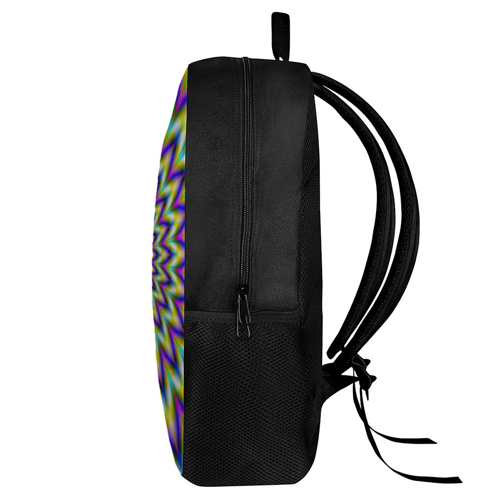 Twinkle Psychedelic Optical Illusion 17 Inch Backpack