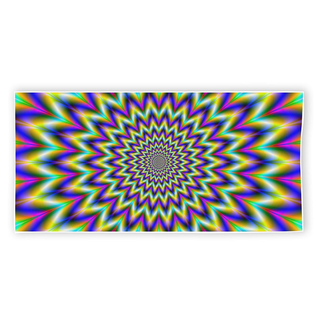 Twinkle Psychedelic Optical Illusion Beach Towel