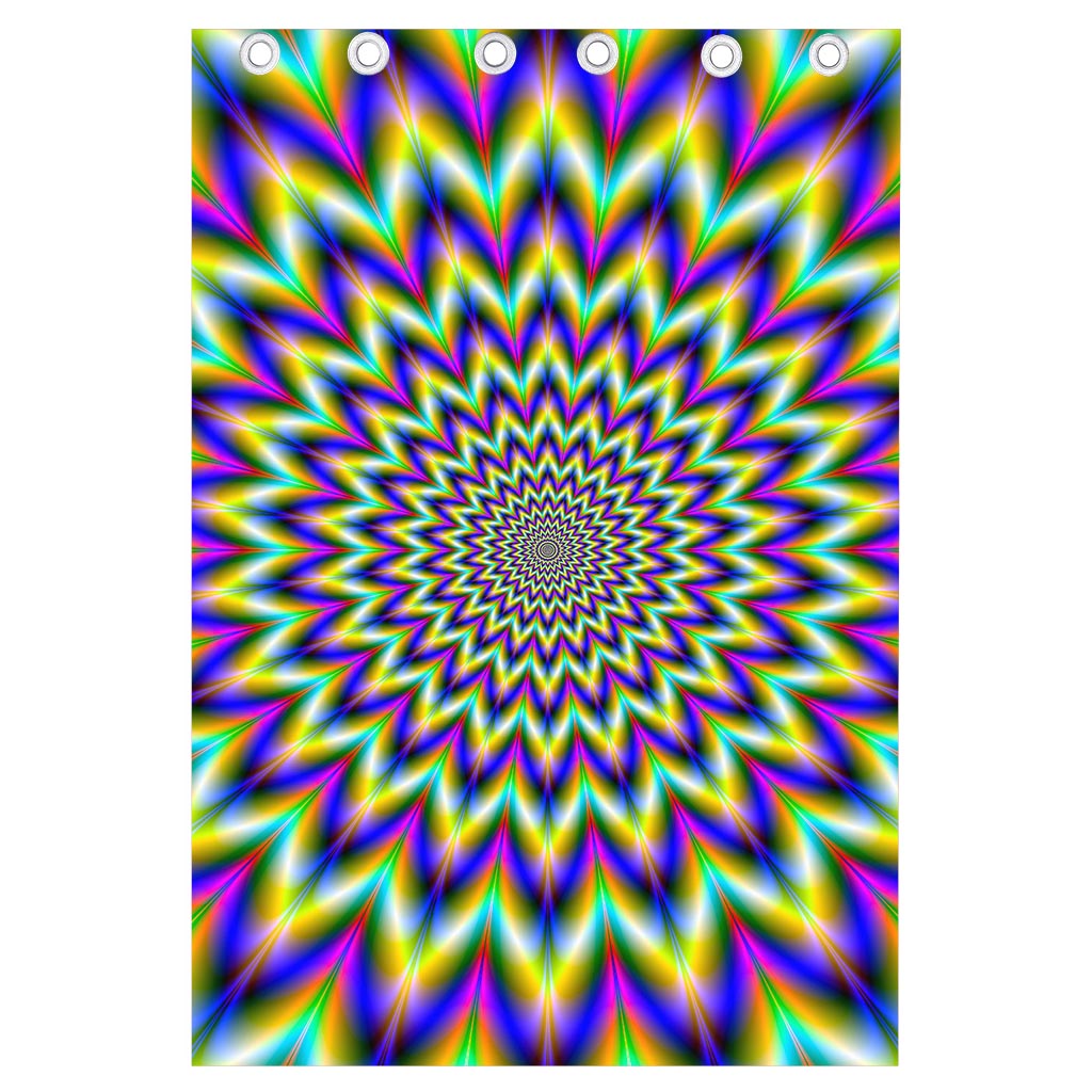 Twinkle Psychedelic Optical Illusion Curtain