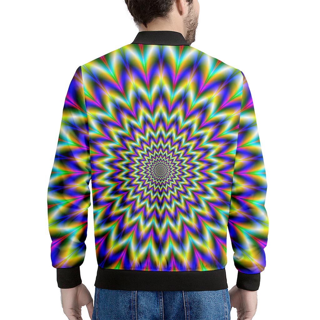 Twinkle Psychedelic Optical Illusion Men's Bomber Jacket