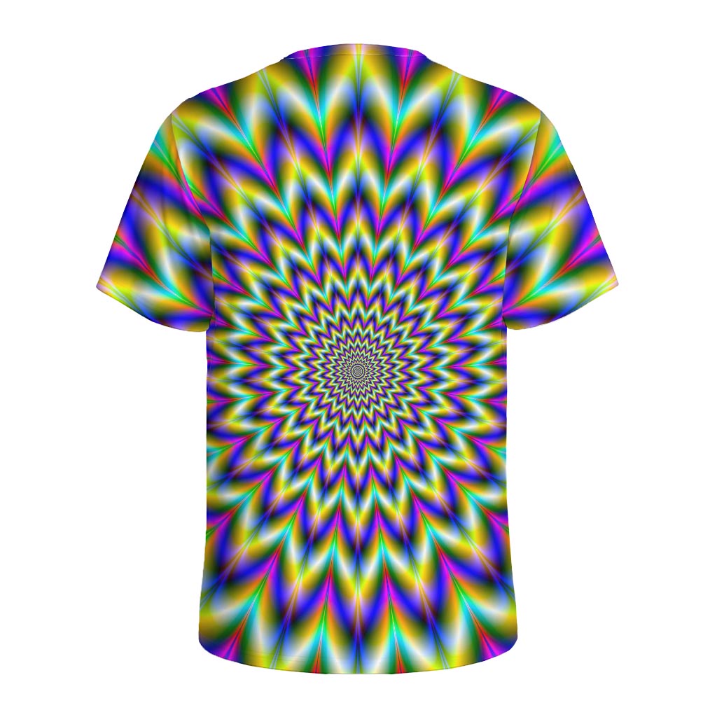 Twinkle Psychedelic Optical Illusion Men's Sports T-Shirt