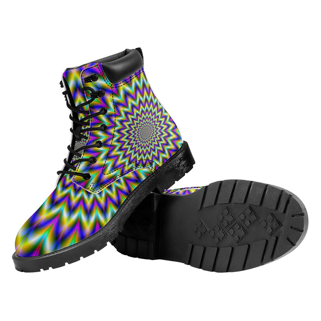 Twinkle Psychedelic Optical Illusion Work Boots