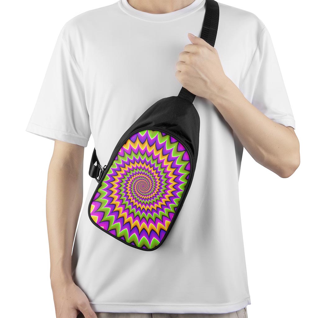 Twisted Colors Moving Optical Illusion Chest Bag