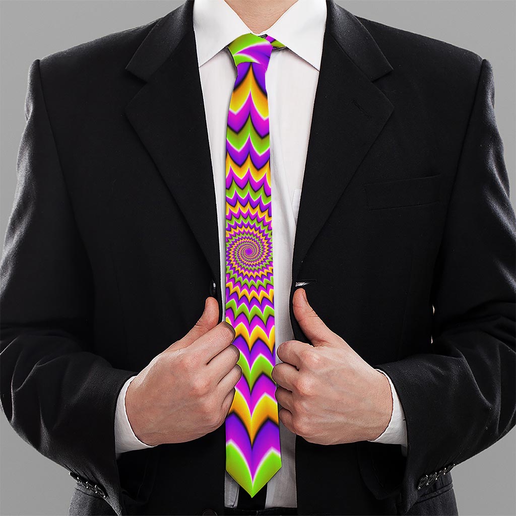 Twisted Colors Moving Optical Illusion Necktie