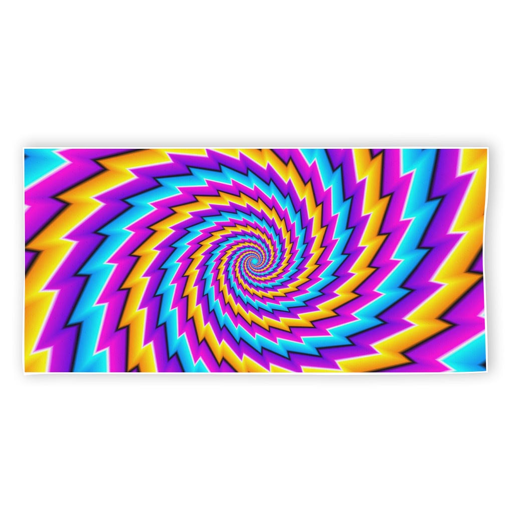 Twisted Spiral Moving Optical Illusion Beach Towel