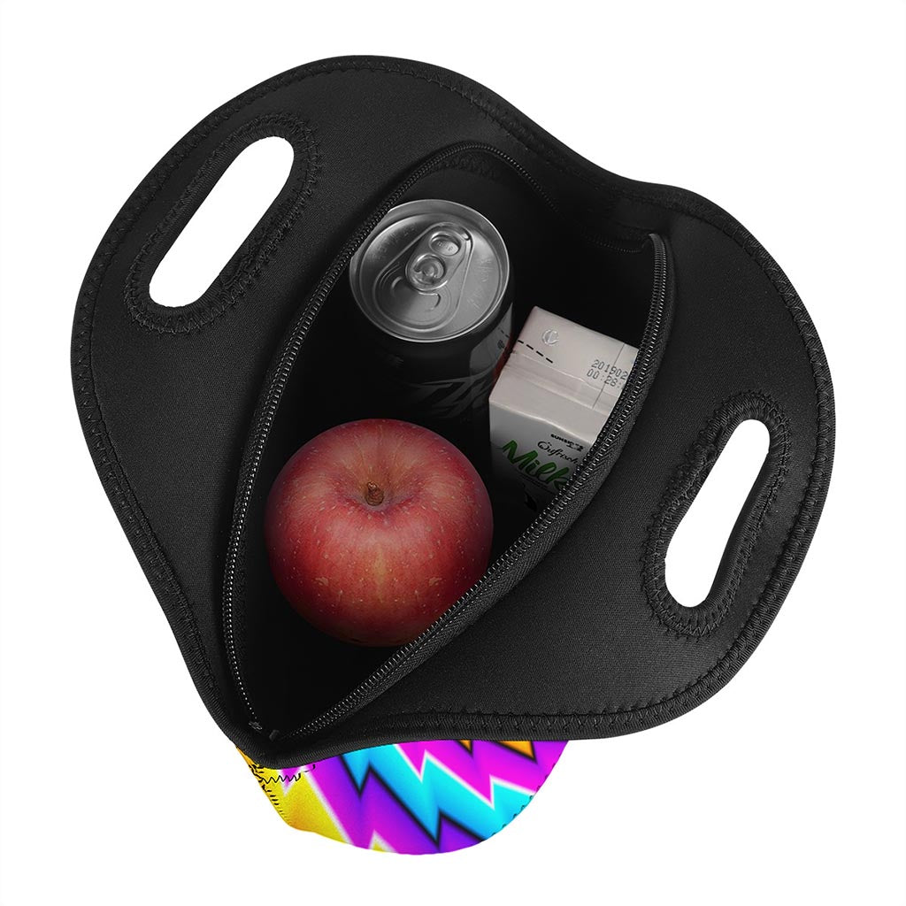 Twisted Spiral Moving Optical Illusion Neoprene Lunch Bag