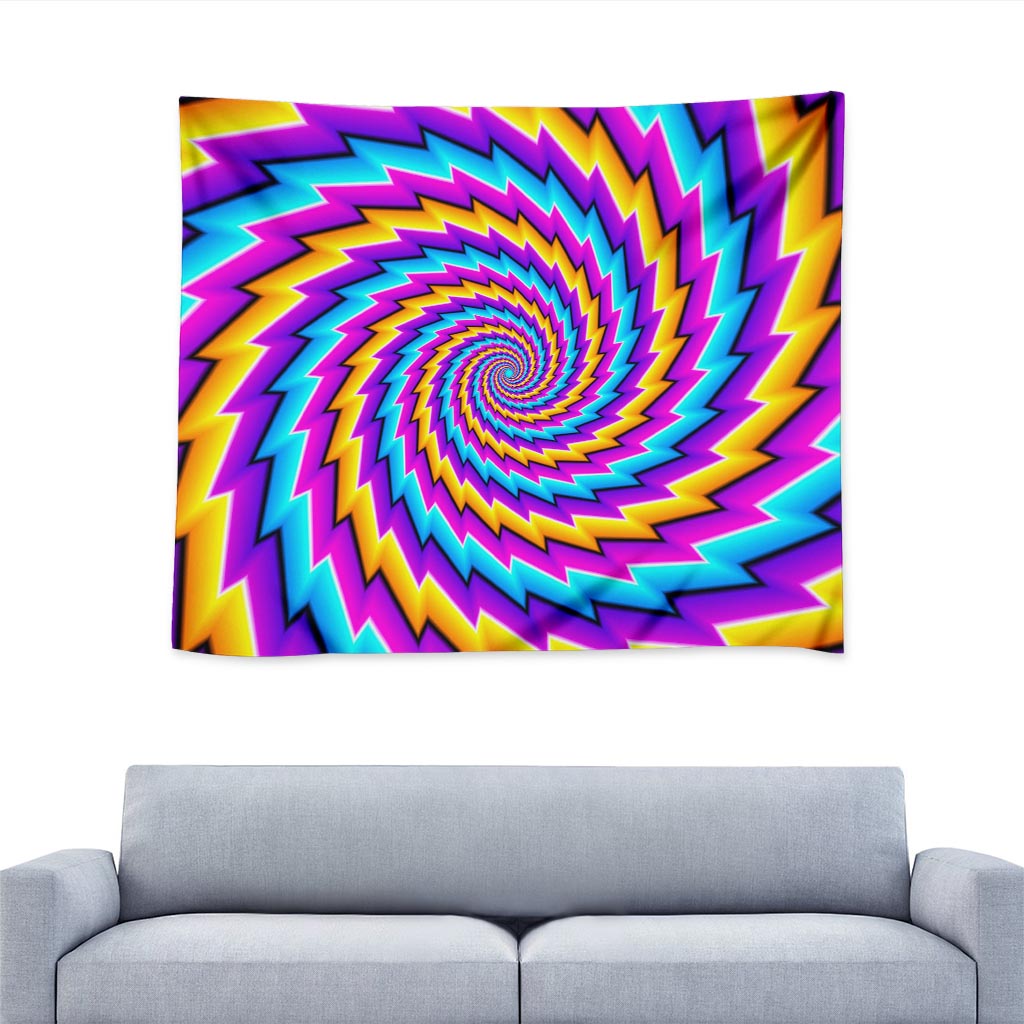 Twisted Spiral Moving Optical Illusion Tapestry