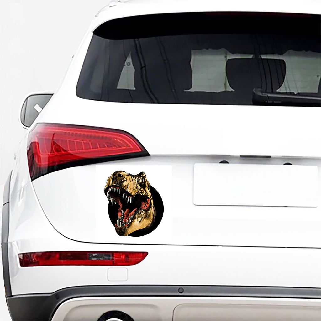 Tyrannosaurus Rex Head Print Car Sticker