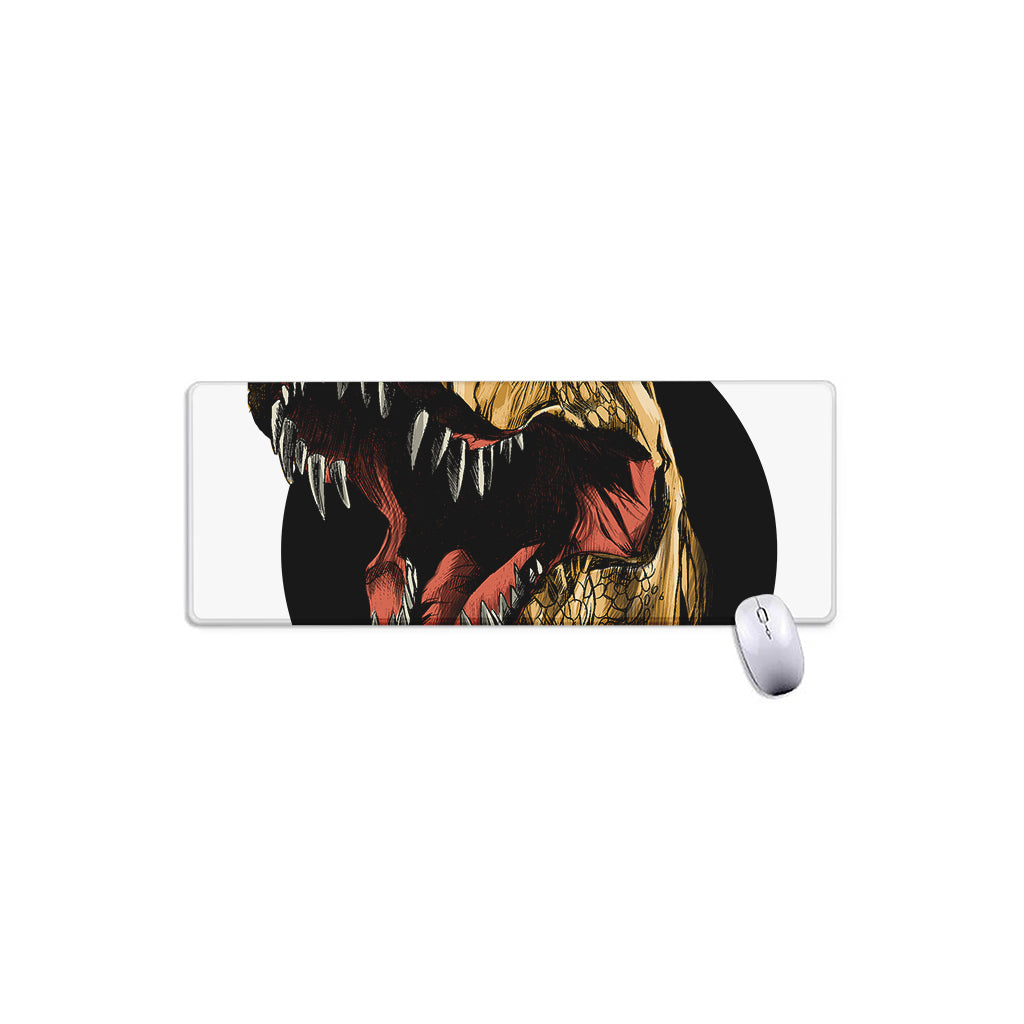 Tyrannosaurus Rex Head Print Extended Mouse Pad