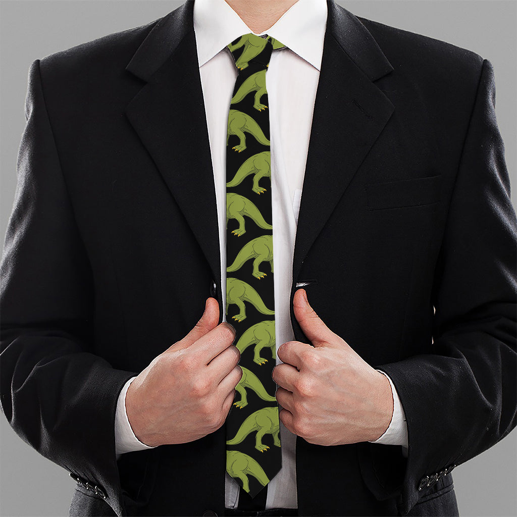 Tyrannosaurus Rex Pattern Print Necktie