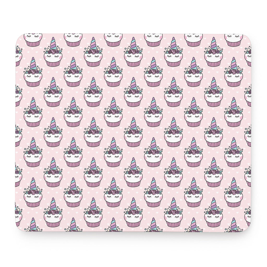 Unicorn Cupcake Pattern Print Mouse Pad