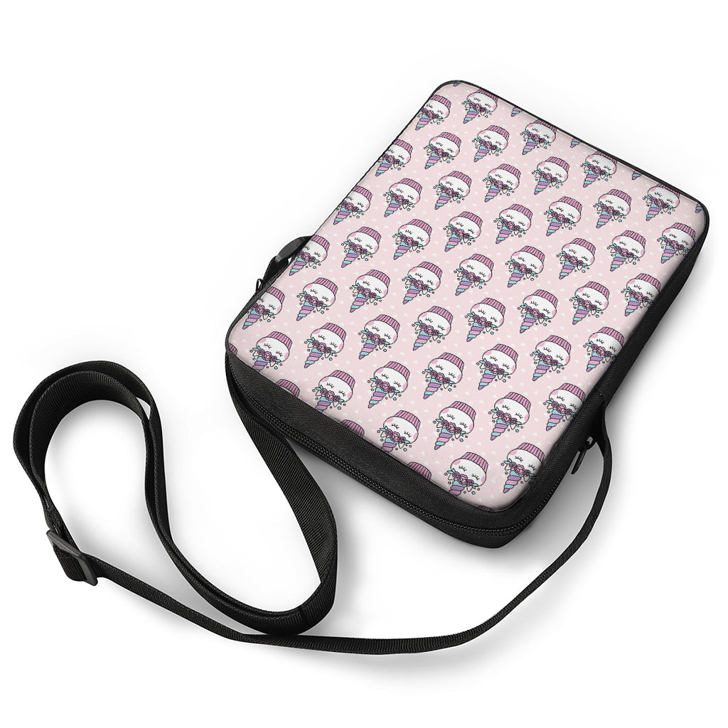 Unicorn Cupcake Pattern Print Rectangular Crossbody Bag