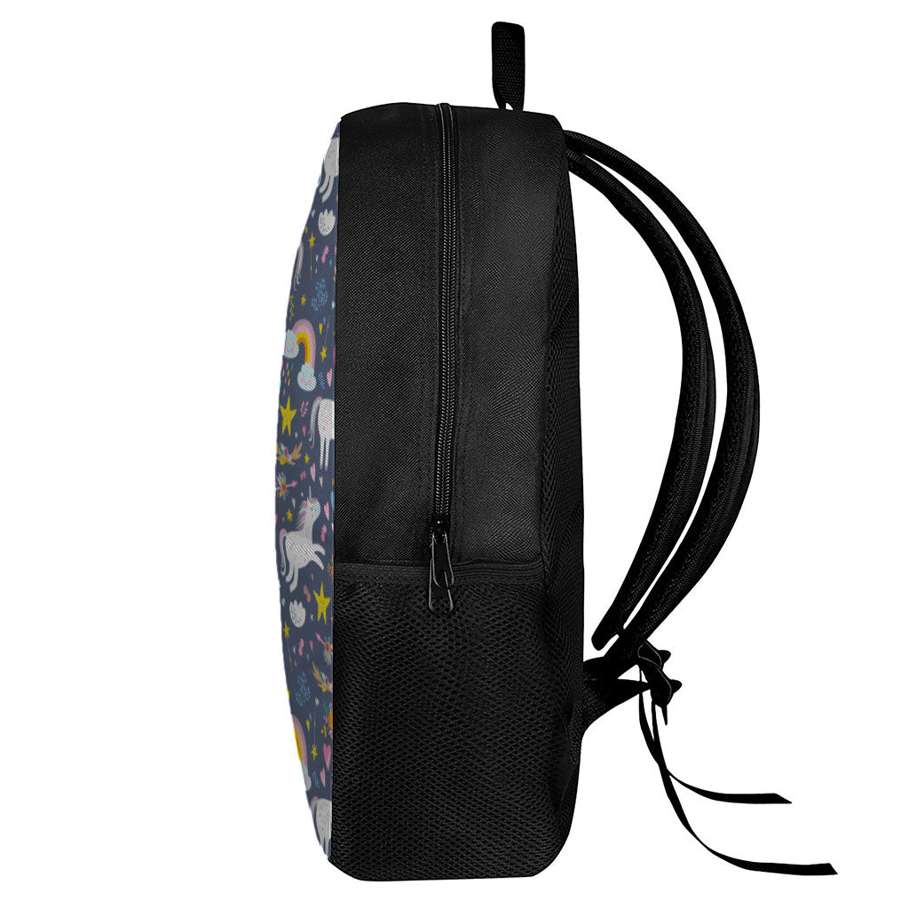 Unicorn Dream Cartoon Pattern Print 17 Inch Backpack