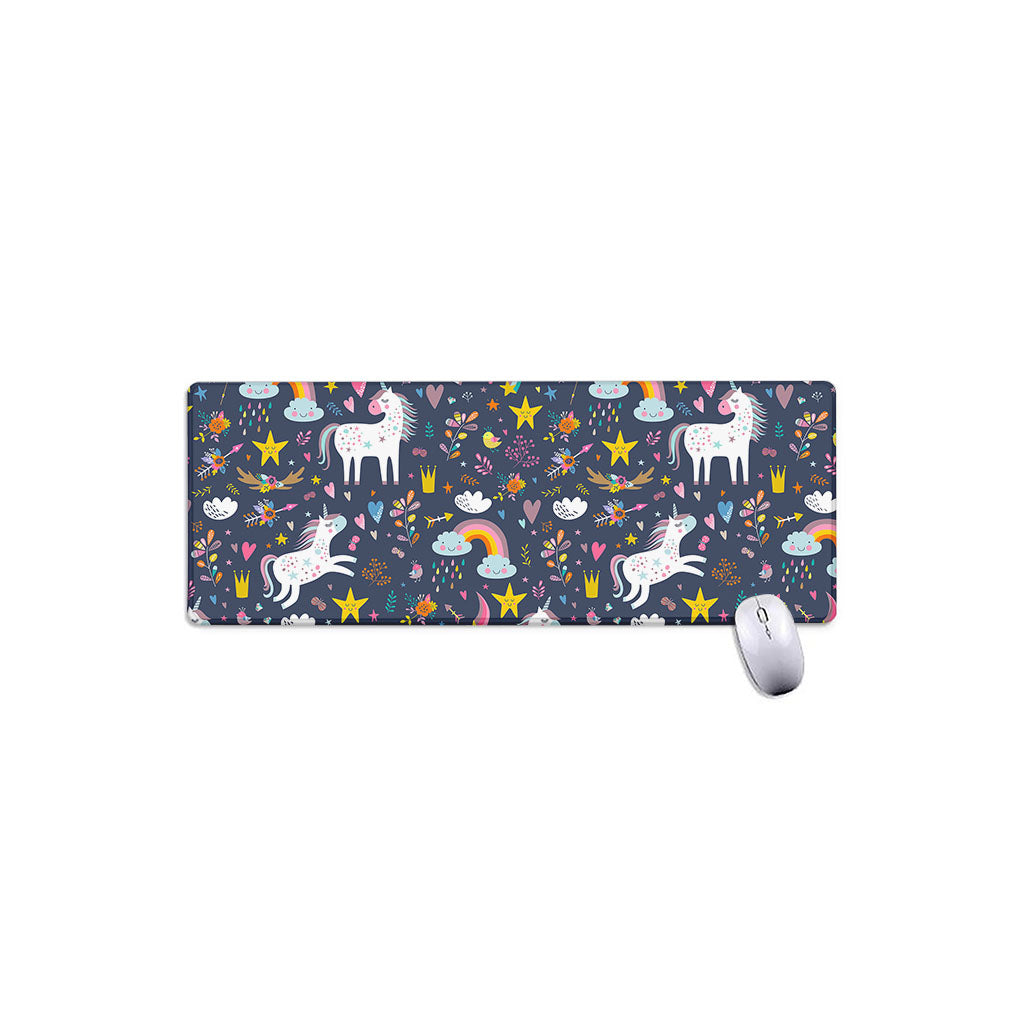 Unicorn Dream Cartoon Pattern Print Extended Mouse Pad