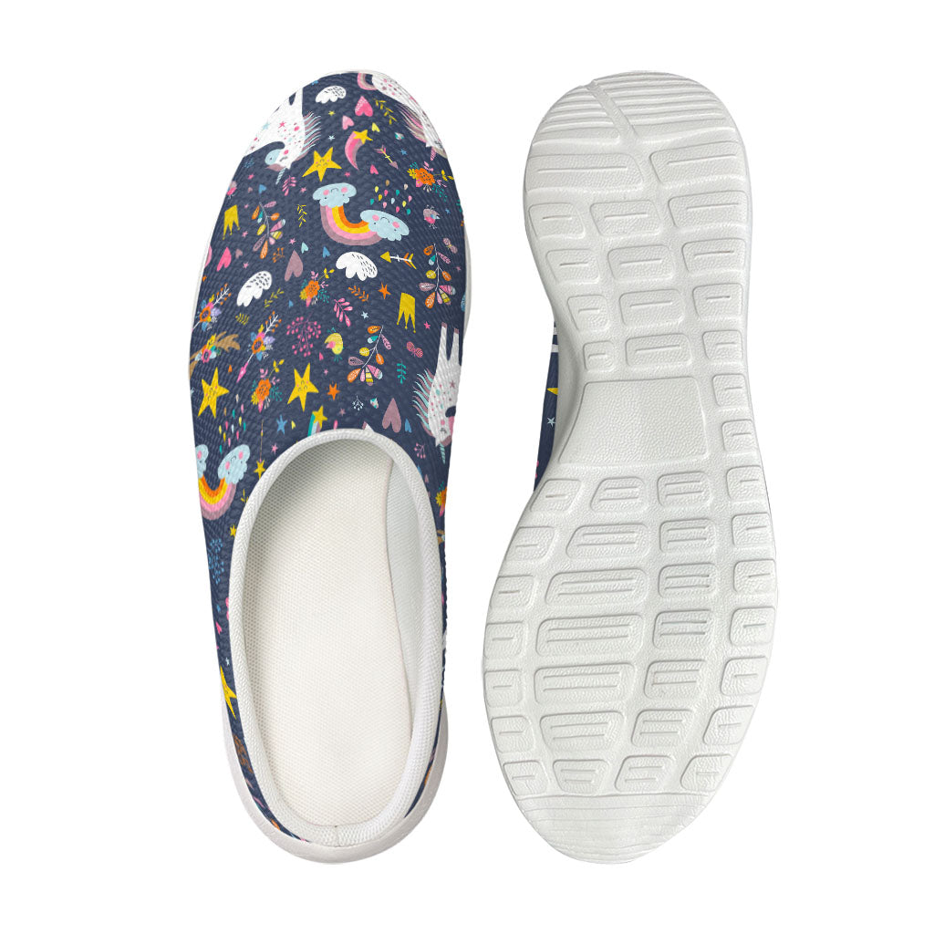 Unicorn Dream Cartoon Pattern Print Mesh Casual Shoes