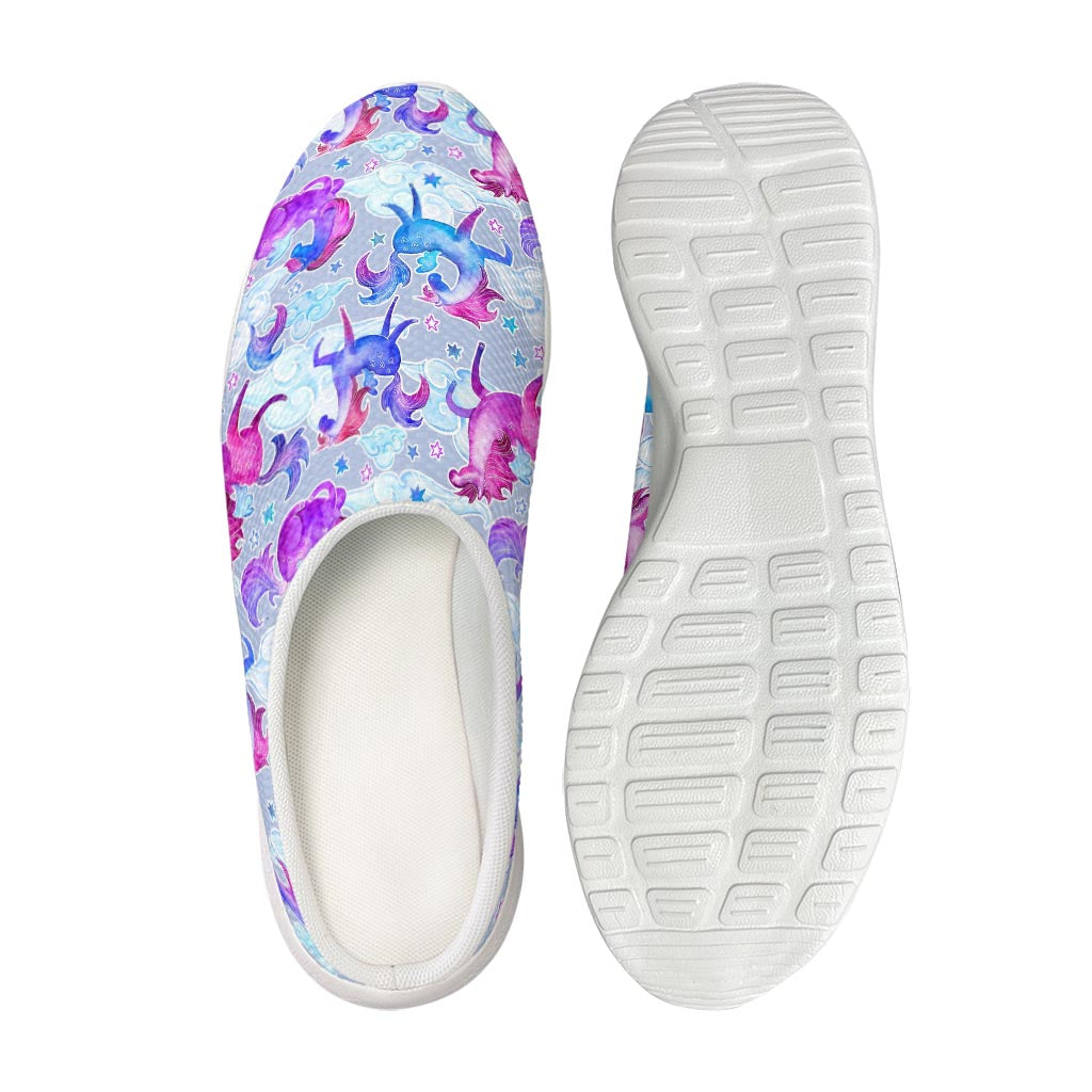 Unicorn Paradise Pattern Print Mesh Casual Shoes