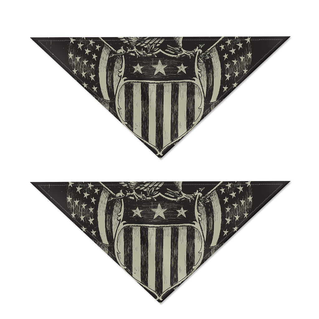 United We Stand American Flag Print Dog Bandana