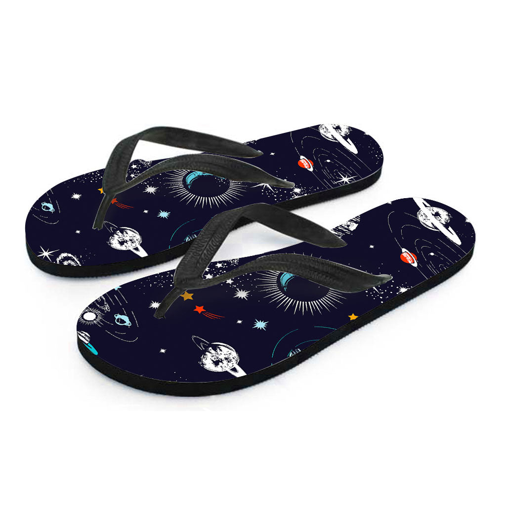 Universe Galaxy Outer Space Print Flip Flops