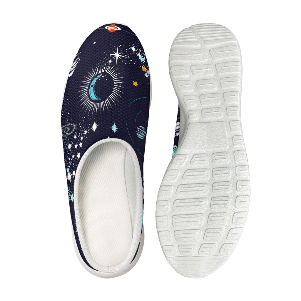 Universe Galaxy Outer Space Print Mesh Casual Shoes