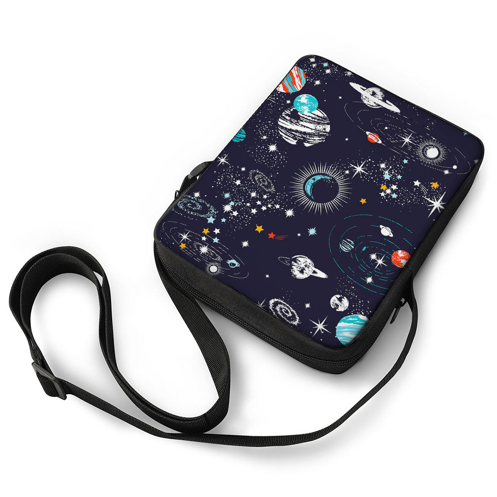 Universe Galaxy Outer Space Print Rectangular Crossbody Bag