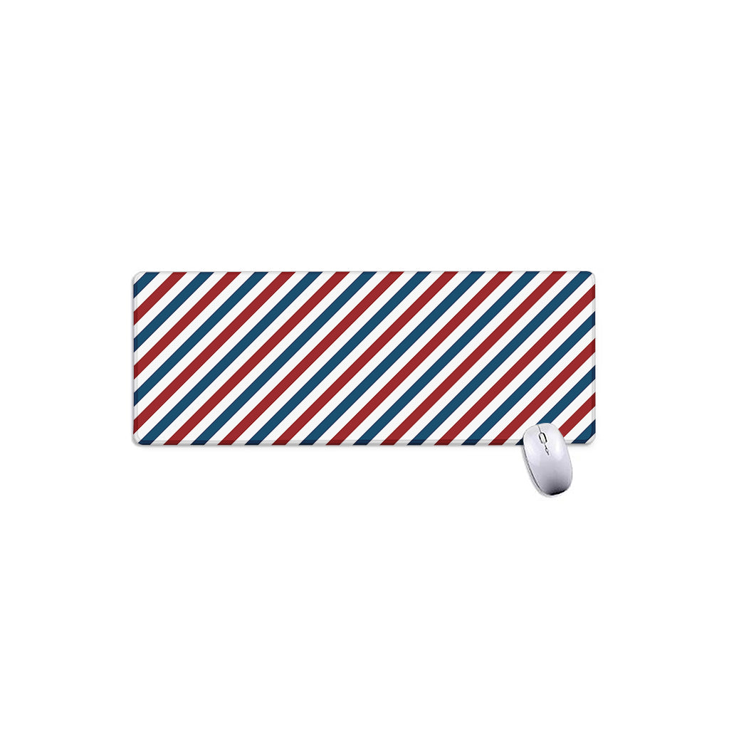 USA Patriotic Striped Pattern Print Extended Mouse Pad
