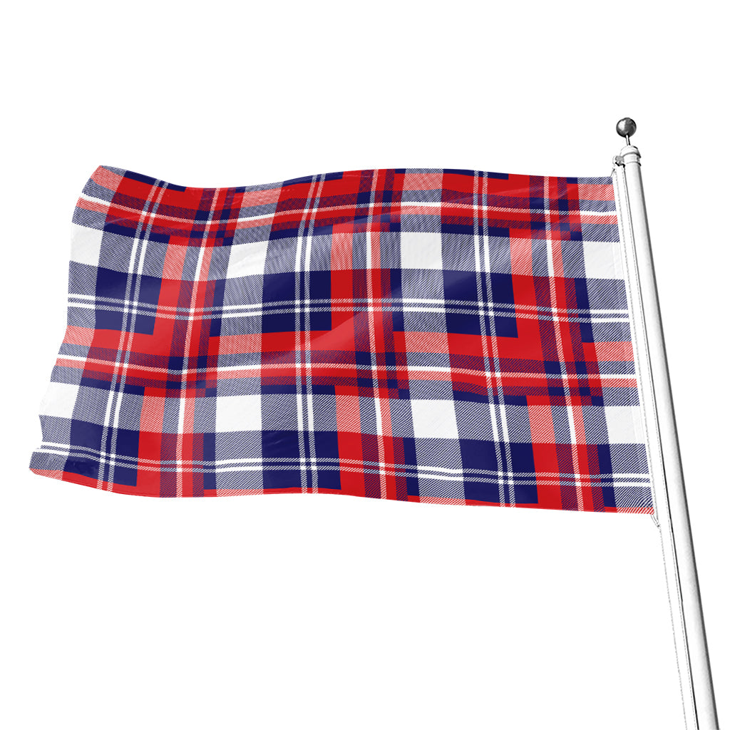 USA Plaid Pattern Print Flag