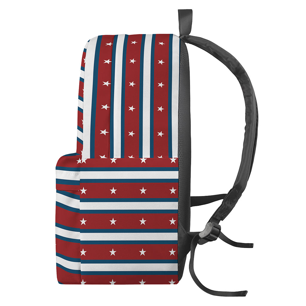 USA Striped Pattern Print Backpack