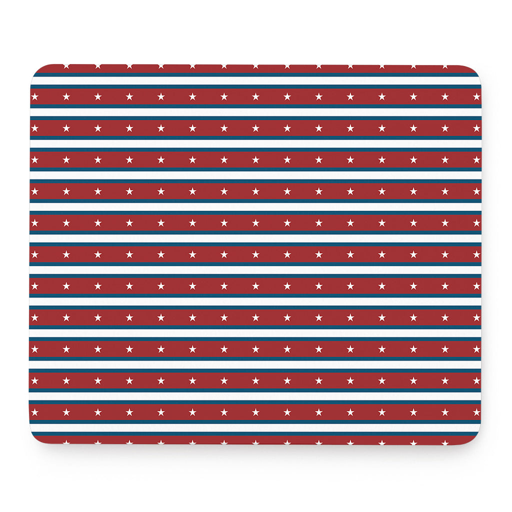 USA Striped Pattern Print Mouse Pad