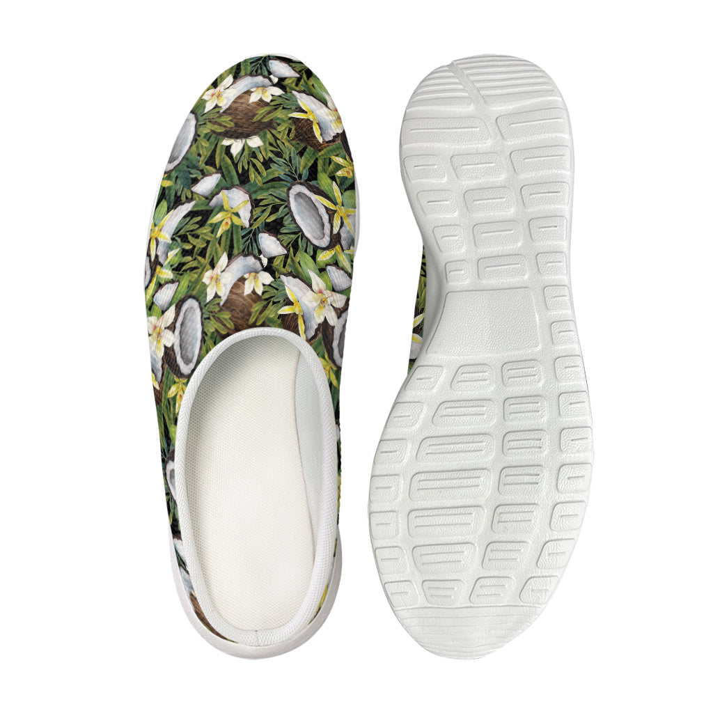 Vanilla Flower And Coconut Pattern Print Mesh Casual Shoes