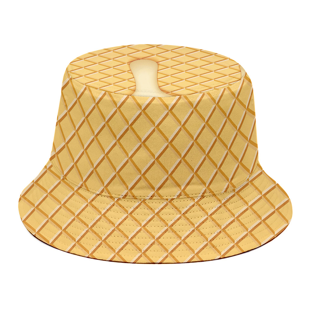 Vanilla Ice Cream Melted Print Bucket Hat
