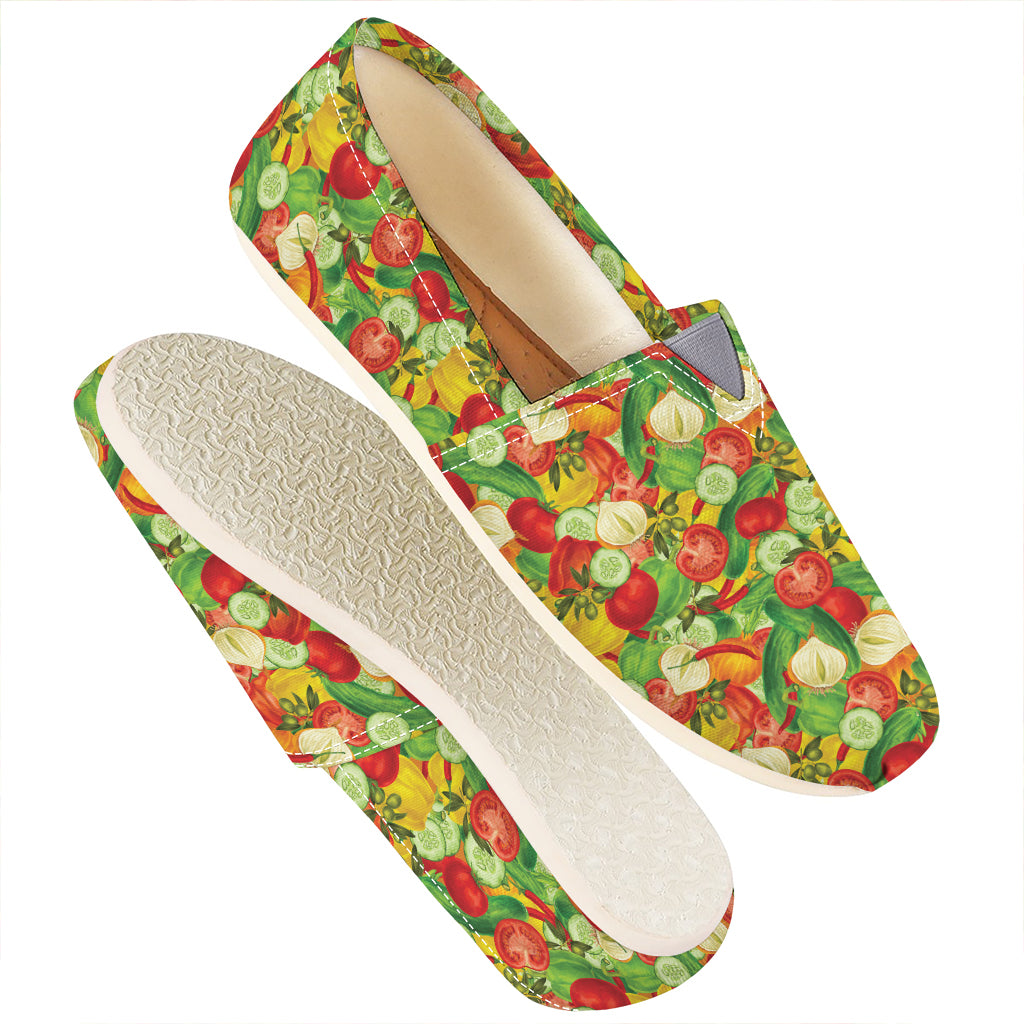 Vegan Pattern Print Casual Shoes