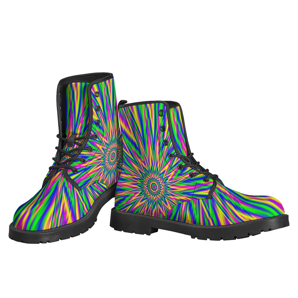 Vibrant Psychedelic Optical Illusion Backpack