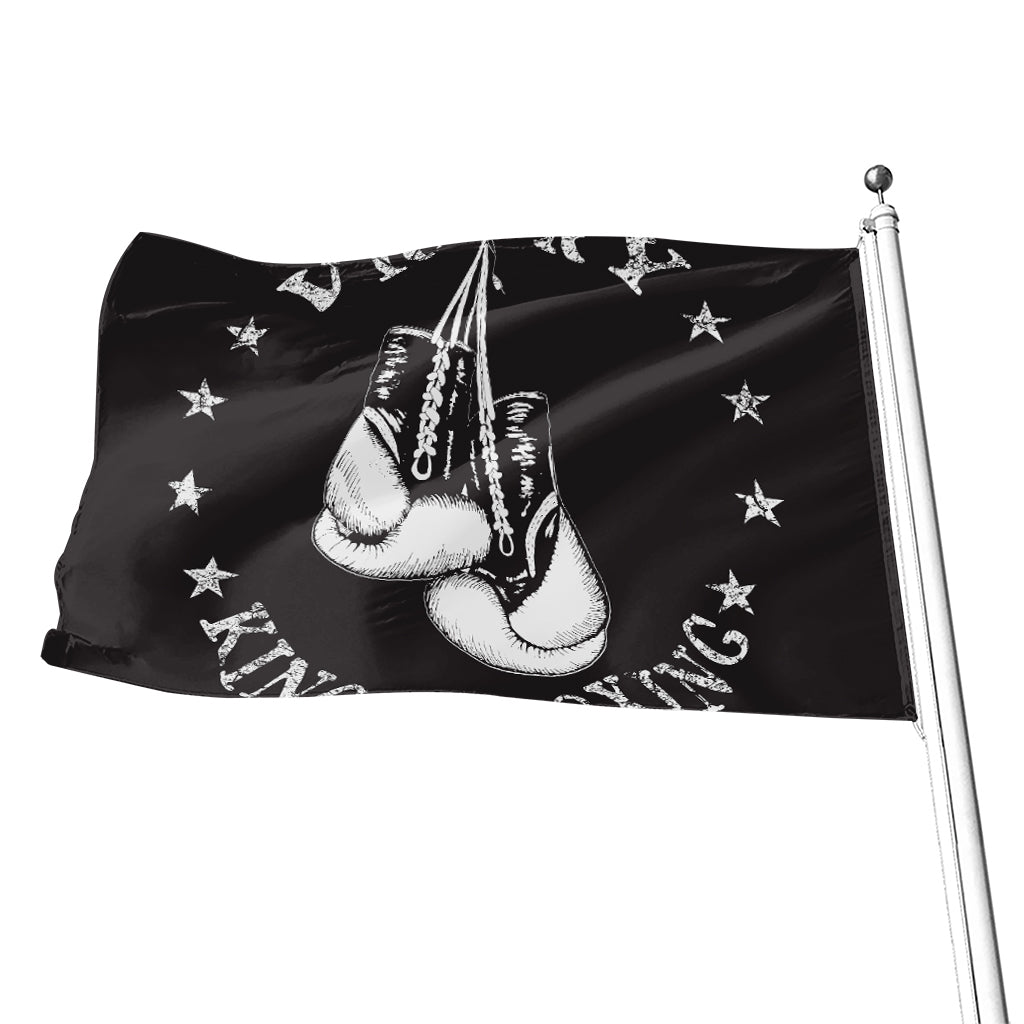 Victory King Of Boxing Print Flag