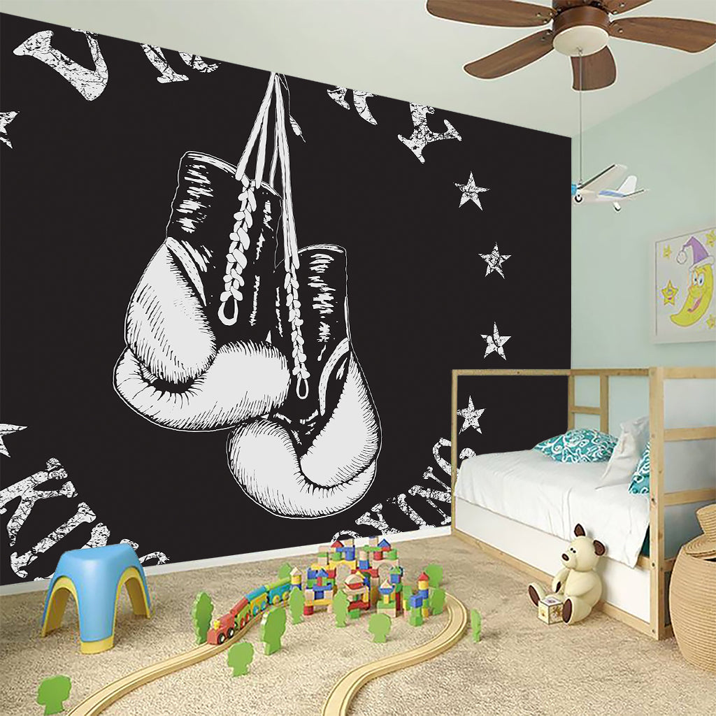 Victory King Of Boxing Print Wall Sticker