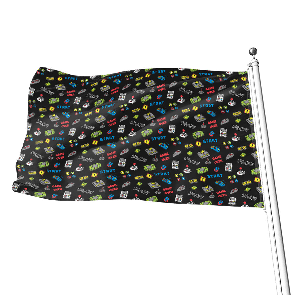 Video Game Gadgets Pattern Print Flag