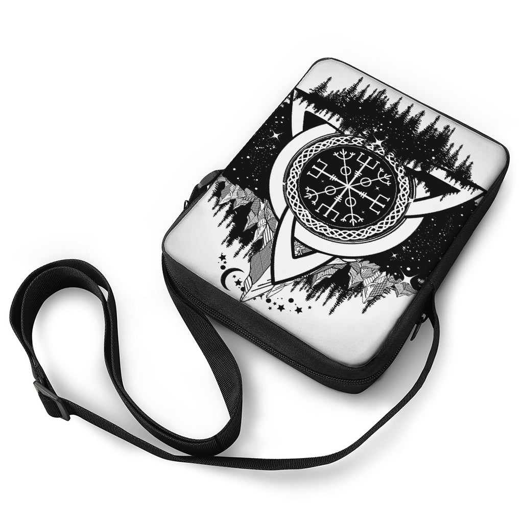 Viking Celtic Trinity Knot Print Rectangular Crossbody Bag