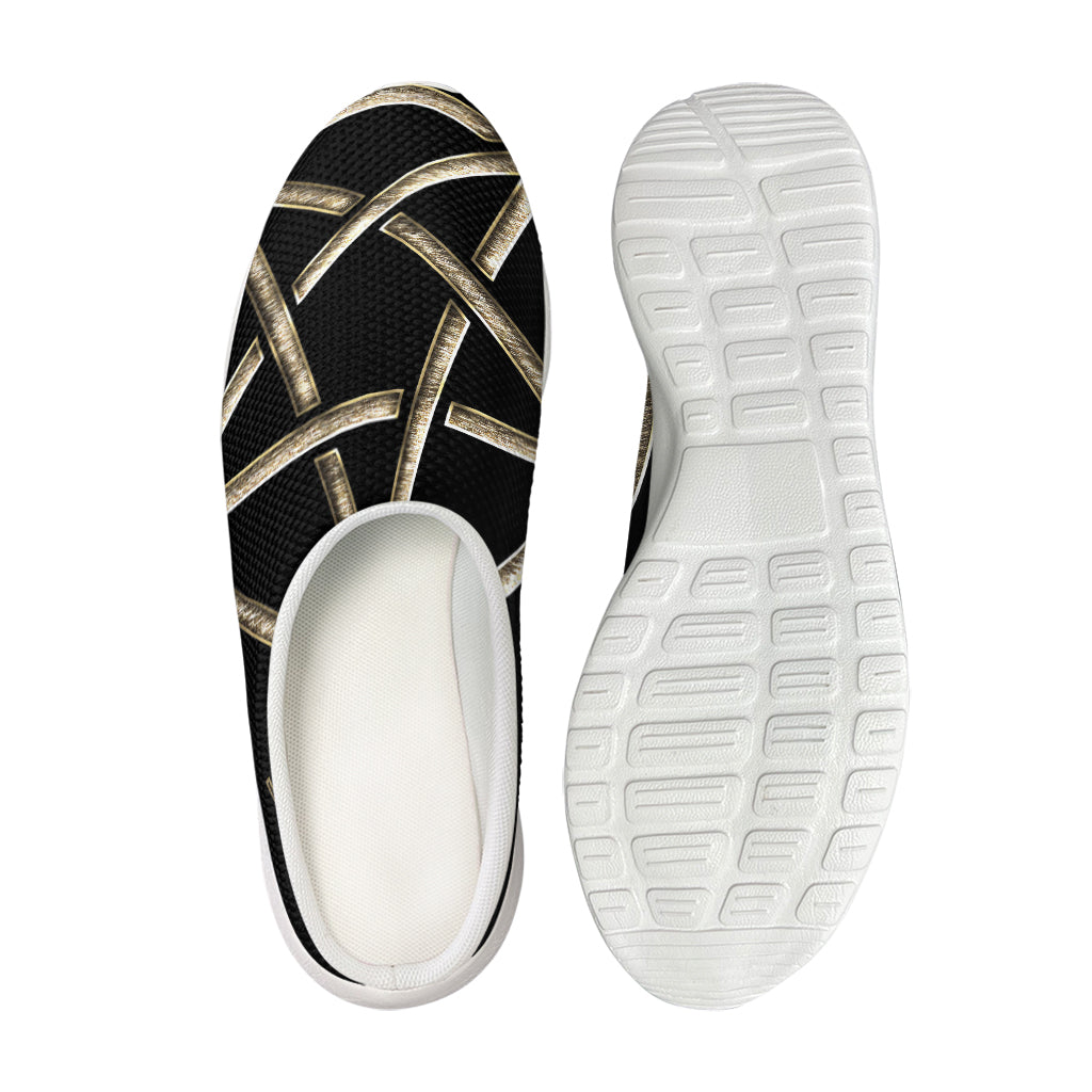 Viking Nordic Runes Pentagram Print Mesh Casual Shoes