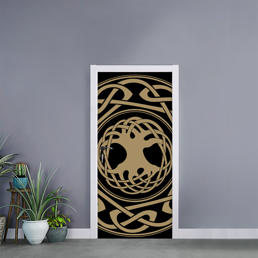 Viking Tree Of Life Print Door Sticker