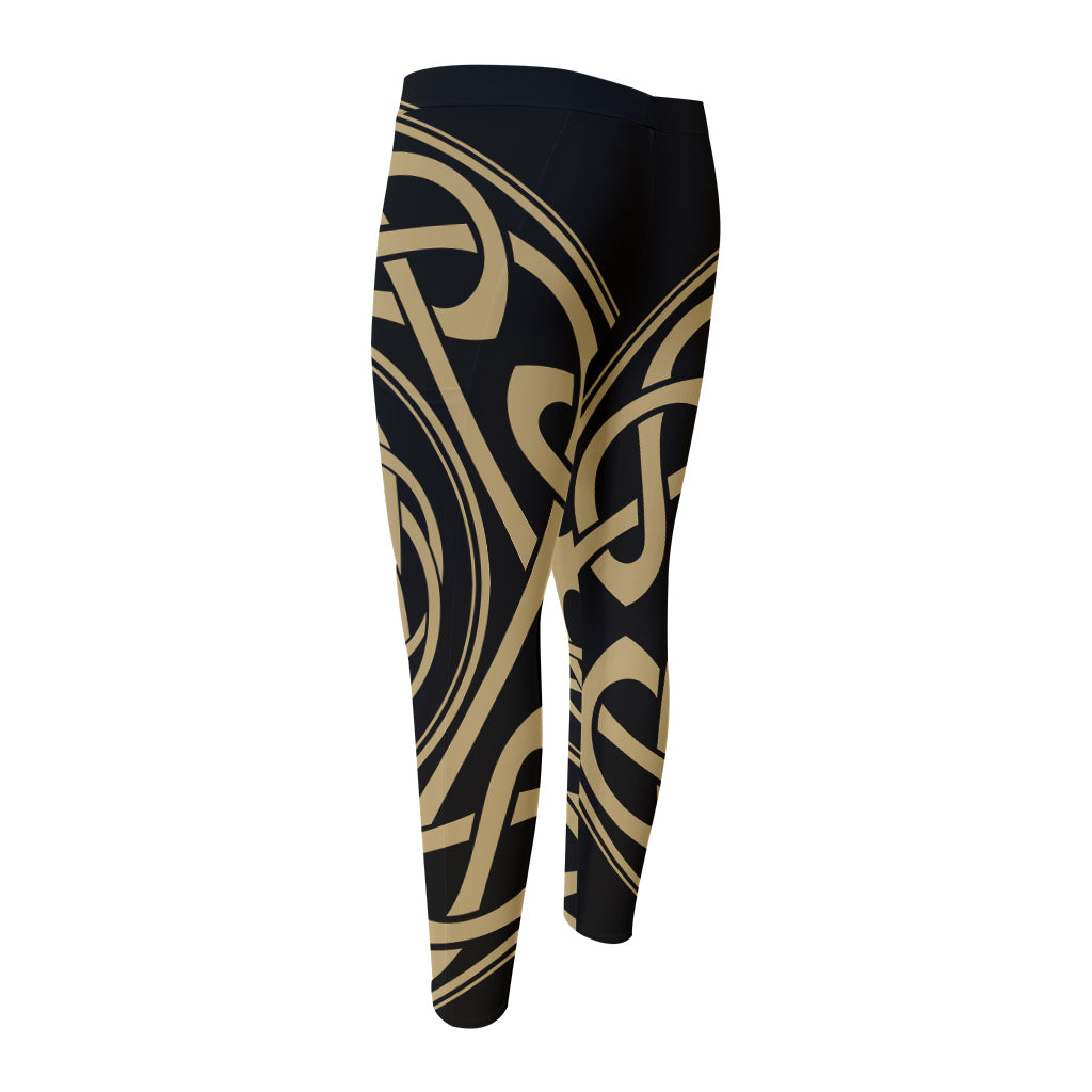 Viking Tree Of Life Print Men's Compression Pants