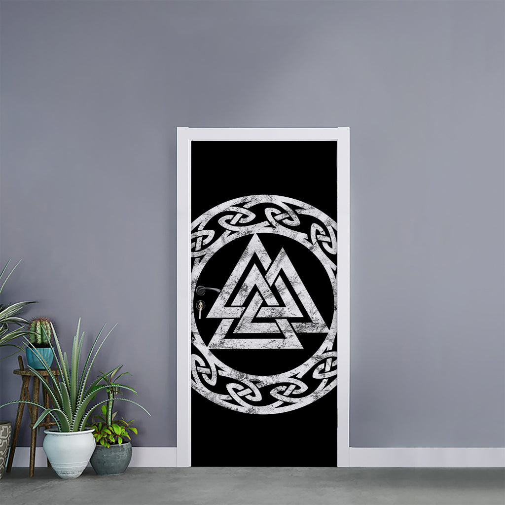 Viking Valhalla Symbol Print Door Sticker