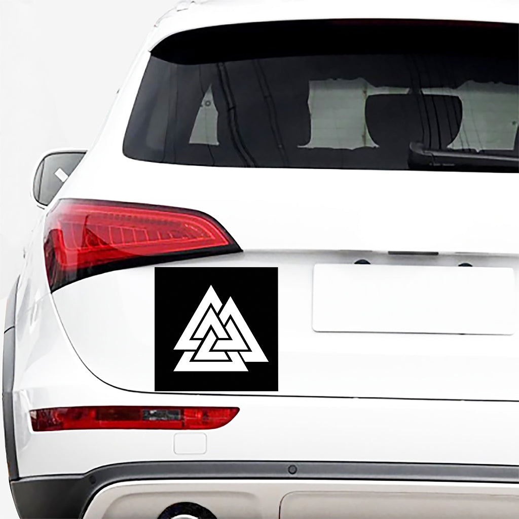 Viking Valknut Symbol Print Car Sticker