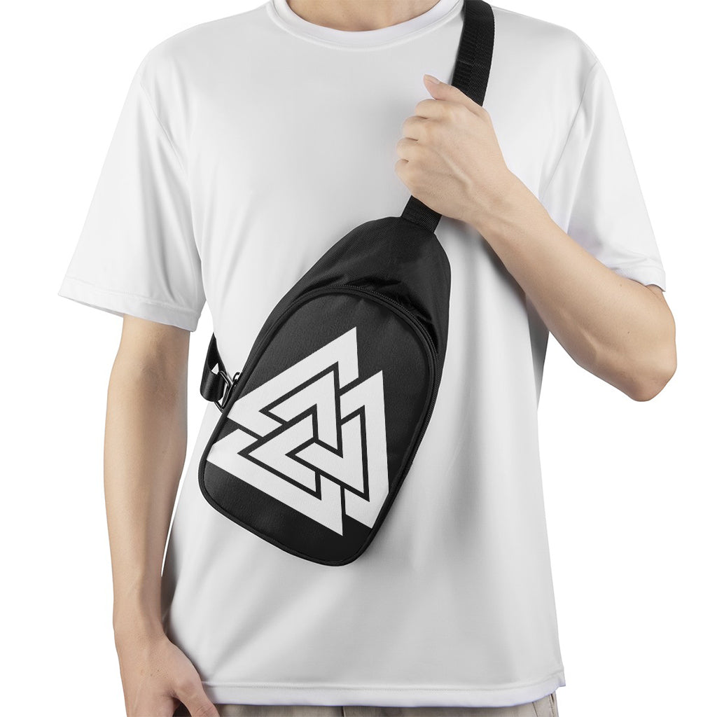 Viking Valknut Symbol Print Chest Bag