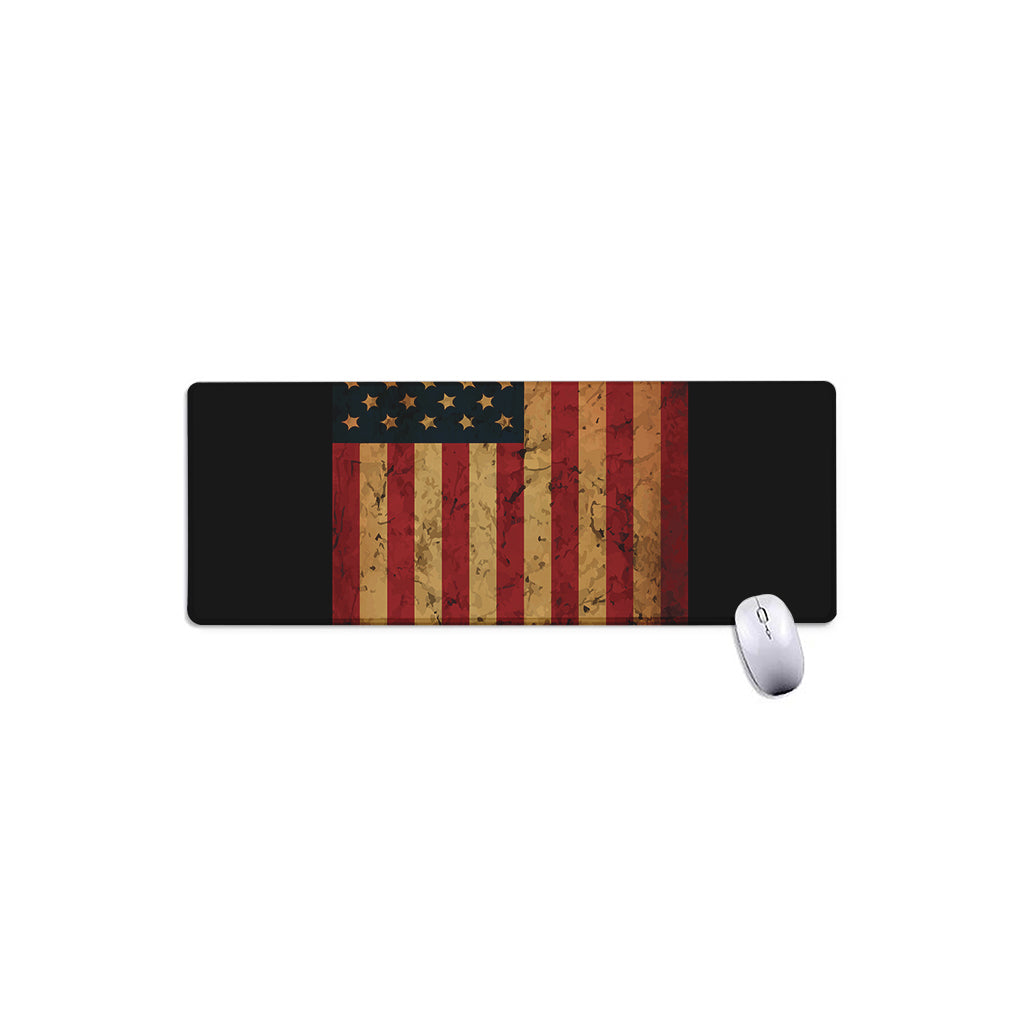 Vintage American Flag Print Extended Mouse Pad
