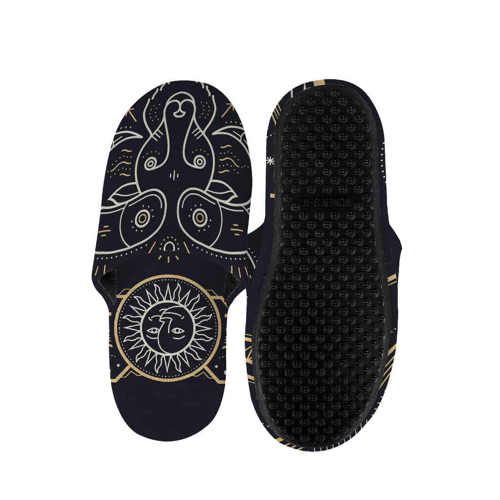 Vintage Aries Zodiac Sign Print Slippers
