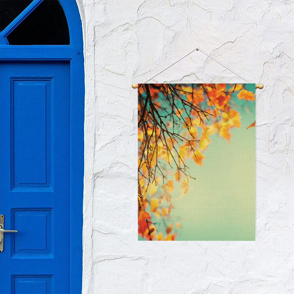 Vintage Autumn Print Garden Flag