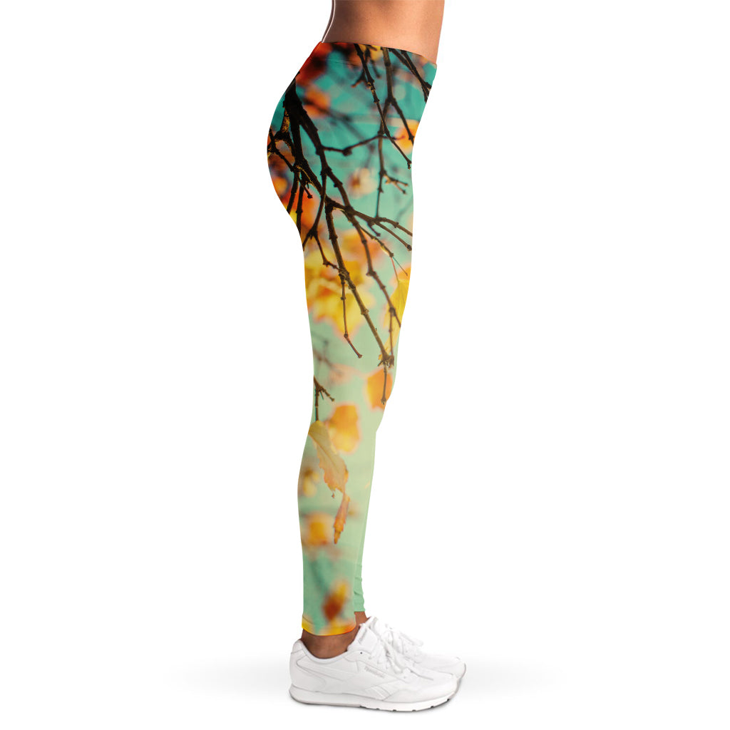 Vintage Autumn Print Women's Leggings
