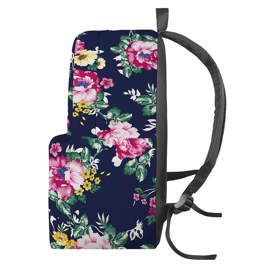 Vintage Blossom Floral Pattern Print Backpack
