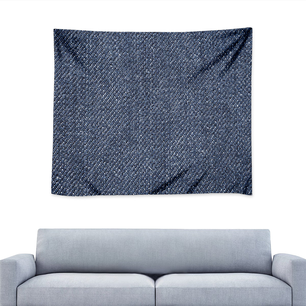 Vintage Blue Denim Jeans Print Tapestry